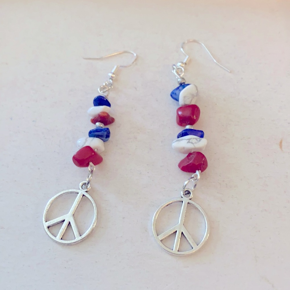 Peace out earrings